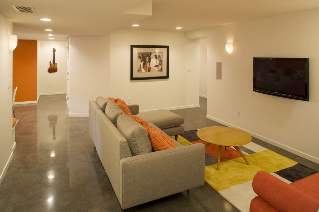 Fresh living space created by being able to underpin the foundation.